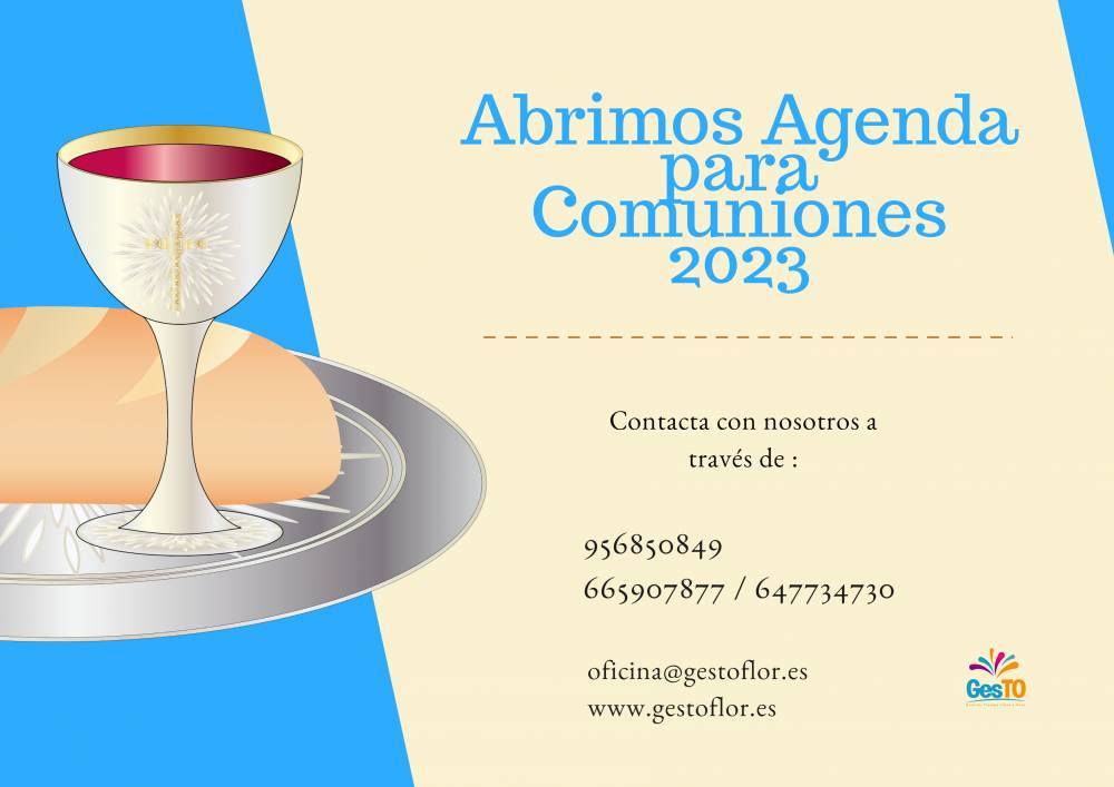 Imagen Agenda Comuniones 2023